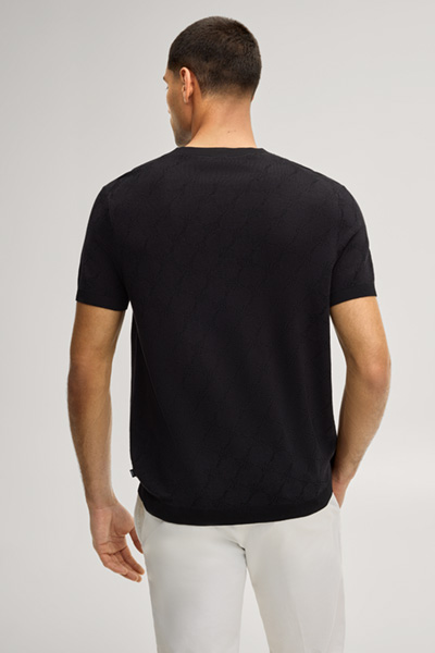 Cornflower knitted shirt Ravao in black