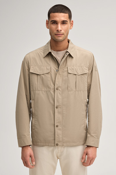 Roger suede leather jacket in light brown