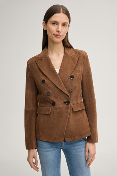 Lederblazer Letizia in Braun