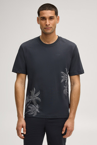 Aumoa T-shirt in navy with pattern