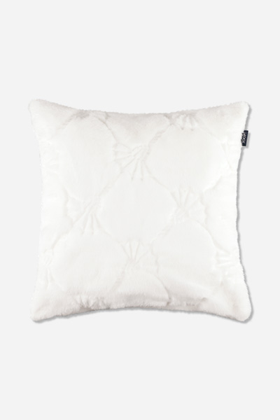 JOOP! COZY CORNFLOWER decorative cushion cover in white, 50 x 50 cm