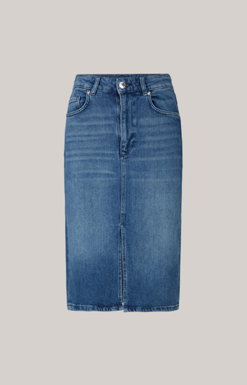 Denim Skirt in a Blue Washed Look