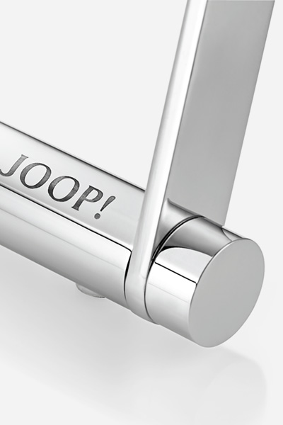 JOOP! CHROMELINE Towel Rack in Chrome/White