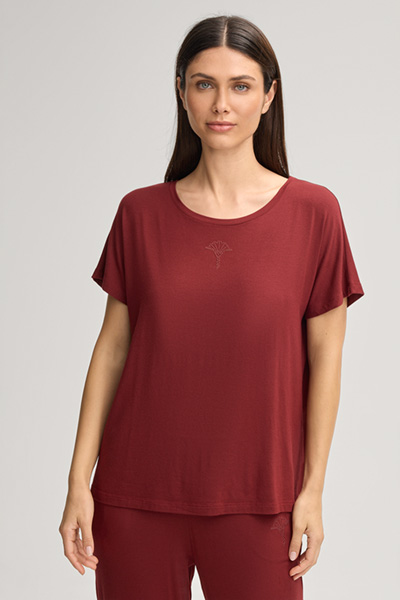 T-Shirt in Dunkelrot