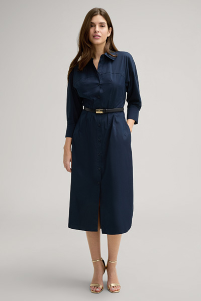 Shirt Dress in Navy