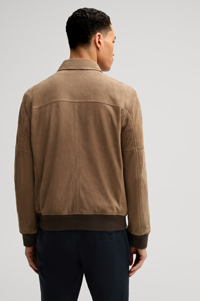 Laup Kidskin Suede Jacket in Light Brown