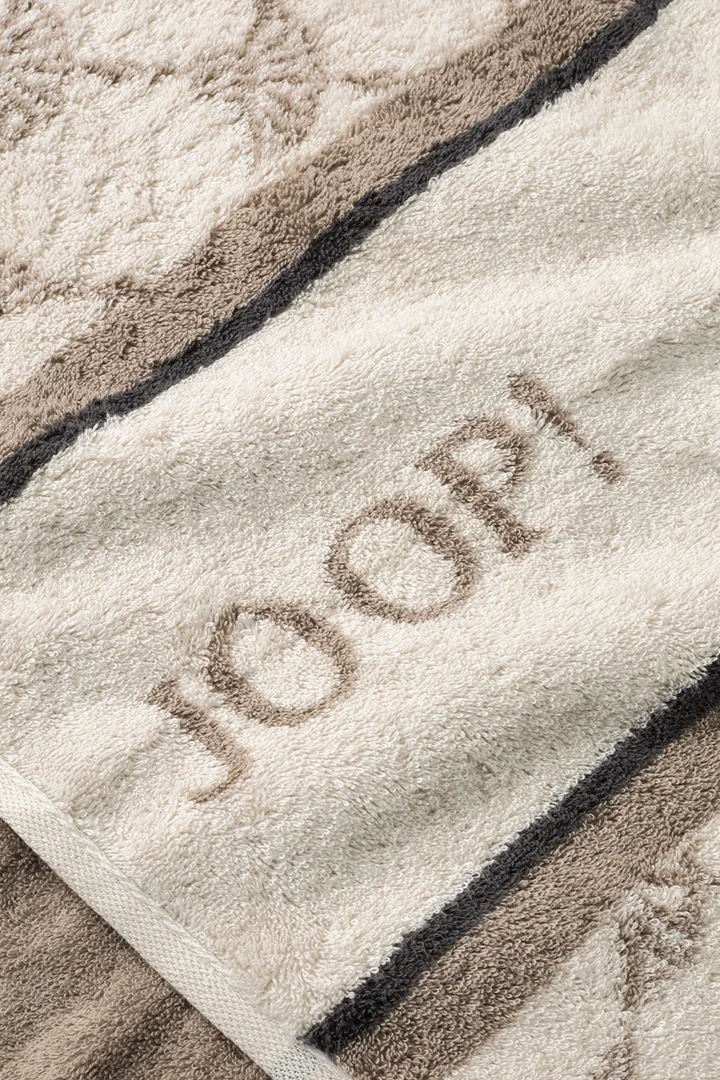 Führt zu Produktdetailseite „Saunatuch JOOP! SAUNA in Creme/Hellbraun gemustert"