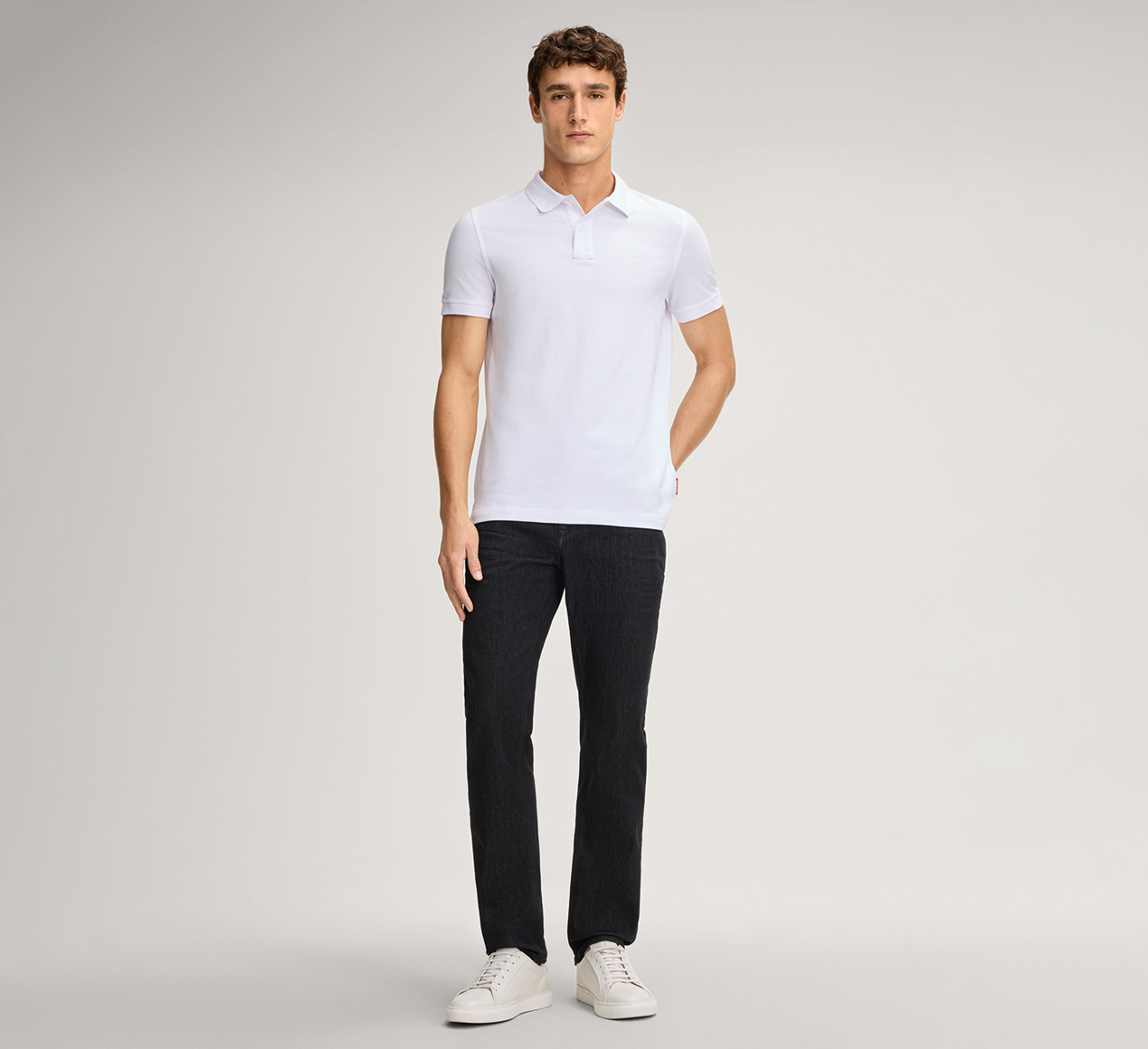 JOOP! presents the product Beeke Polo Shirt in White from the category T-Shirts & Sweatshirts