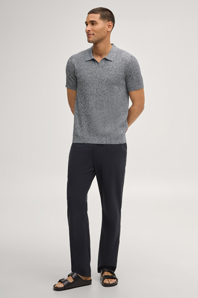 Sweter z dzianiny Adrianor w kolorze granatowym melanżowym