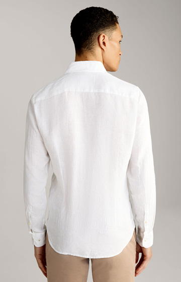 Lniana koszula Pai w kolorze białym