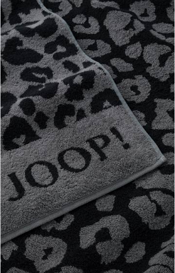 JOOP! LEO Beach Towel in Graphite, 80 x 200 cm