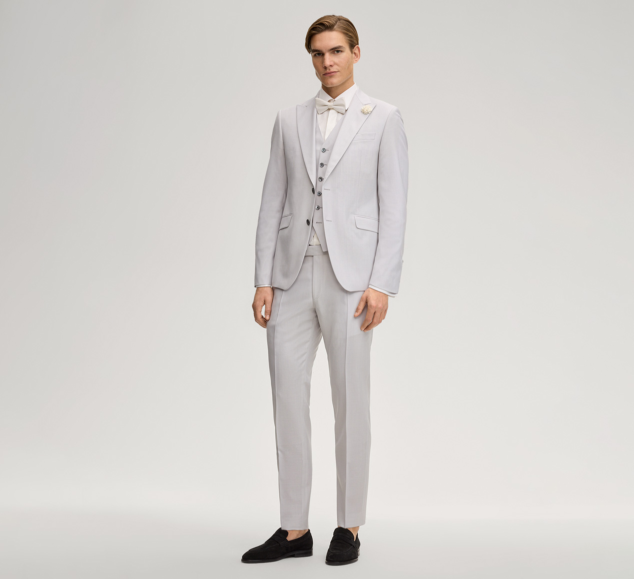 JOOP! präsentiert das Produkt Anzugweste Weazer in Hellgrau aus der Kategorie Sakkos