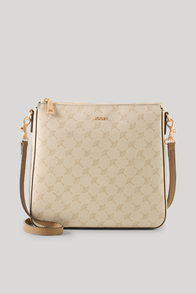 Schultertasche Mazzolino Jasmina in Creme Cornflower