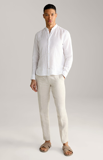 Pebo Linen Shirt in White