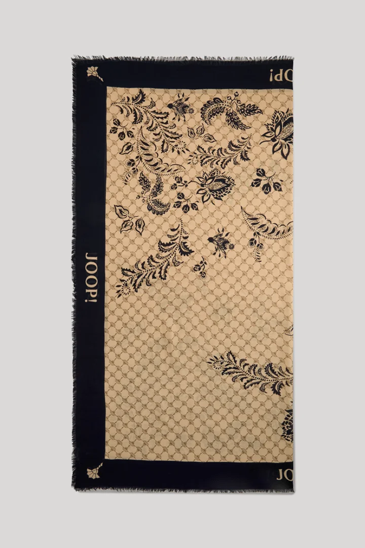 Führt zu Produktdetailseite „Tuch Adalia in Beige/Navy Cornflower"