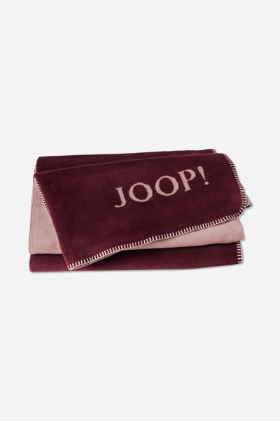 Wohndecke JOOP! UNI-DOUBLEFACE in Rouge/Nude, 150 x 200 cm