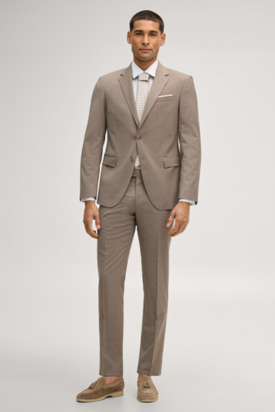 Blayr modular suit trousers in beige