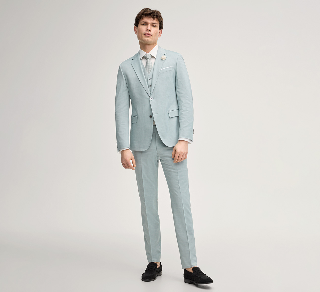 JOOP! präsentiert das Produkt Wedding Baukasten-Sakko Herby in Salbei aus der Kategorie Sakkos