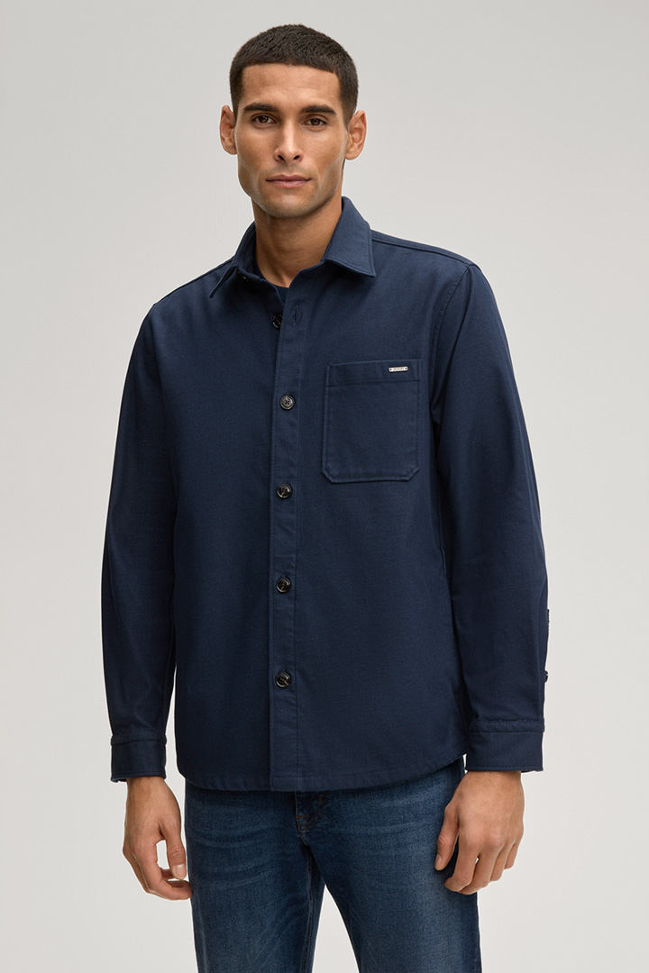 Führt zu Produktdetailseite „Overshirt Kalan in Navy"