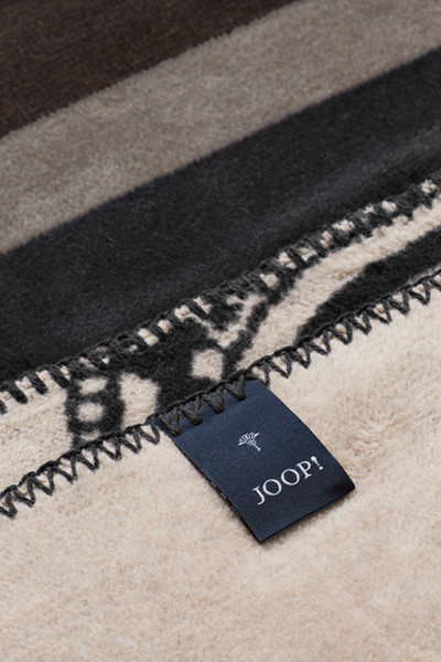 Wohndecke JOOP! PAISLEY STRIPES in Schwarz, 150 x 200 cm