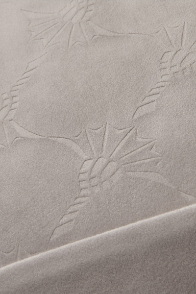 Leads to product detail page "Joop! soft cornflower decorative cushion cover 40x60 cm, grey"