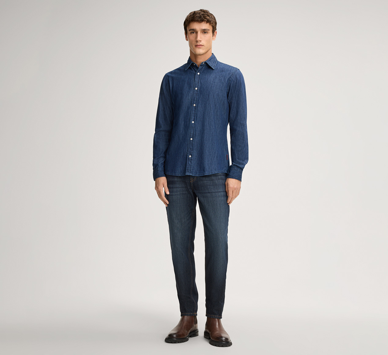 JOOP! presents the product Hanck Denim Shirt in Dark Blue from the category Shirts