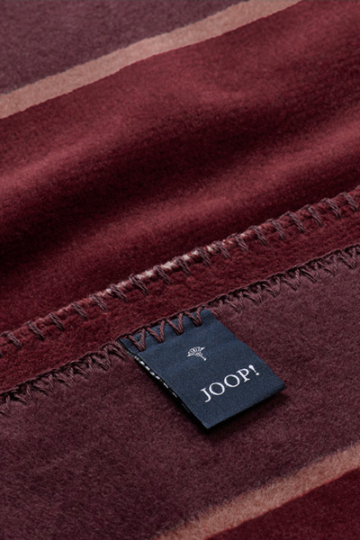 Wohndecke JOOP! STRIPES in Rouge, 150 x 200 cm