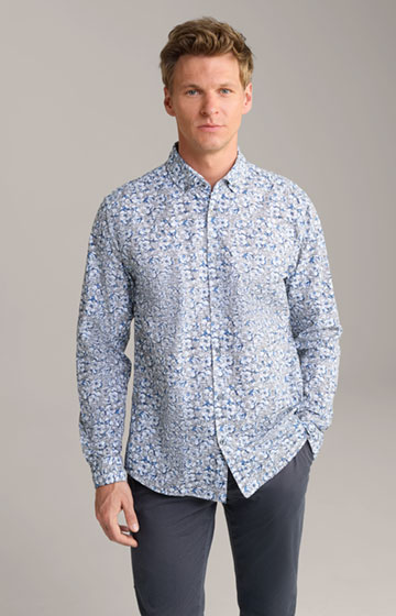 Heli Shirt in Blue, patterned