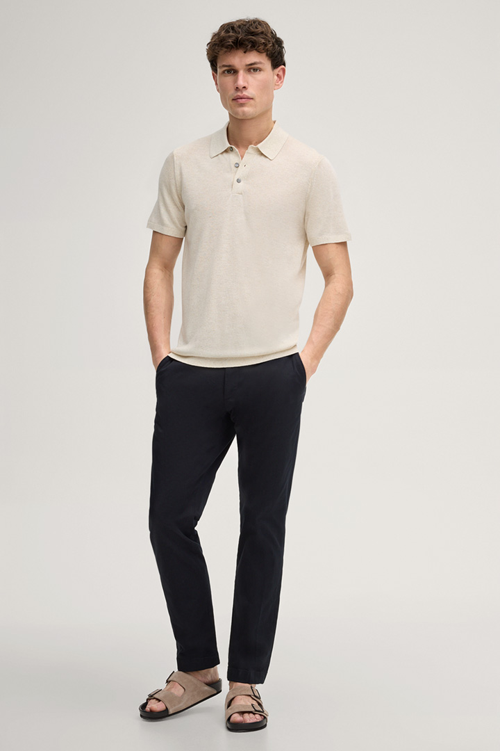 Führt zu Produktdetailseite „Poloshirt Malioson in Offwhite"