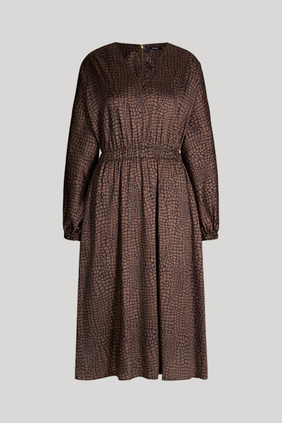 Animalprint-Kleid Dakota in Braun gemustert