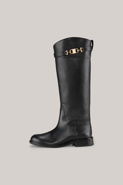 Unico New Tori Leather Boots in Black