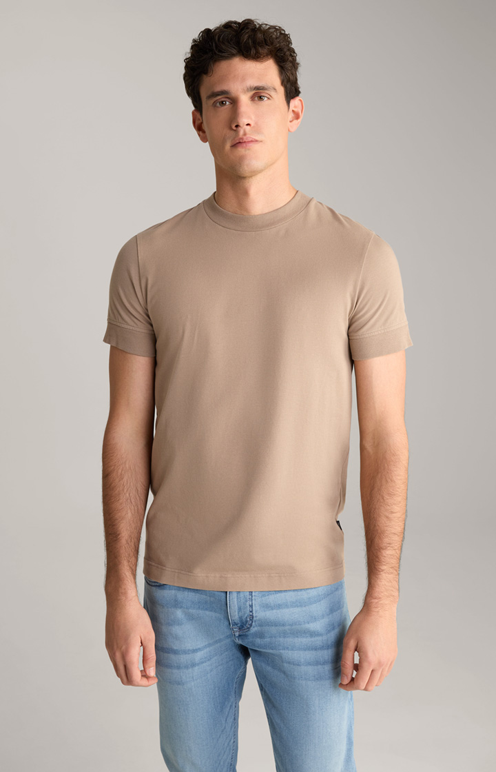 T-shirt Cedric w kolorze jasnobrązowym