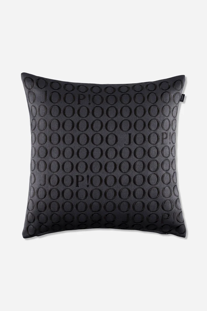 Führt zu Produktdetailseite „Zierkissenhülle JOOP! FINE SIGNATURE in Anthrazit, 50 x 50 cm"