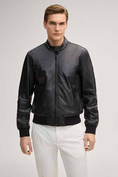 Bamor leather jacket in black