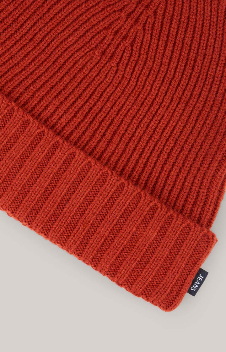 Francis Knitted Beanie in Red