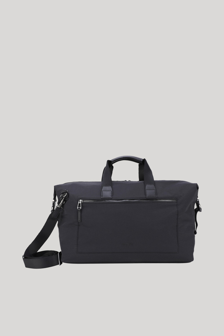 Leads to product detail page "Narni Maik Nylon Weekender in Black"