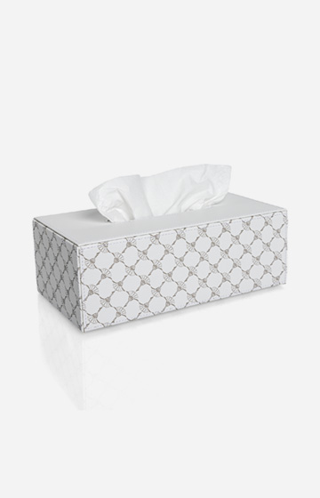 JOOP! CORNFLOWER Tissue Dispenser Rectangular in White/Grey