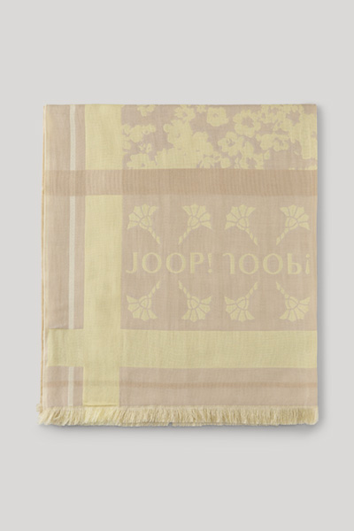 Anastasia Shawl/Scarf in a Beige/Yellow Pattern