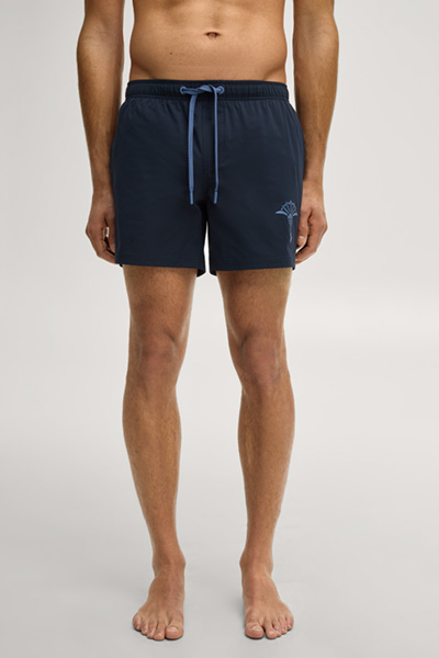 Dark blue swim shorts