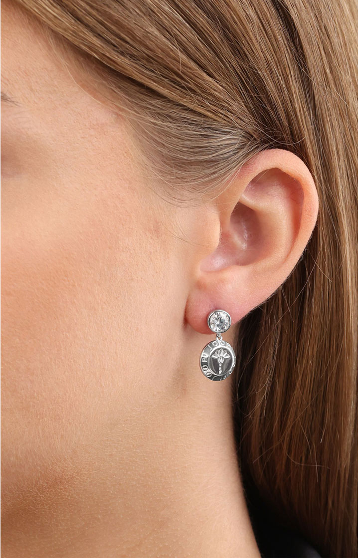 Zirconia Earrings in Silver