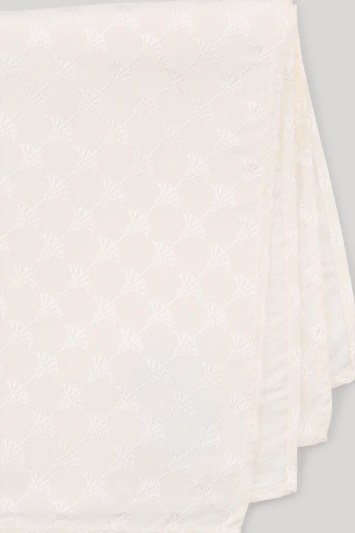 Cornflower Silk Pocket Square in Cream