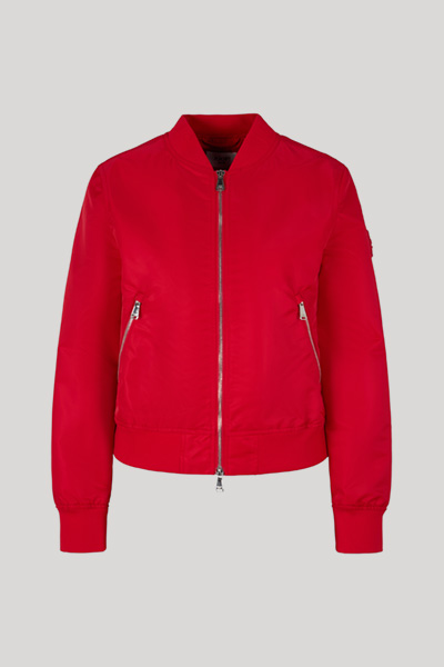 Olakemi Nylon College Jacket in Red
