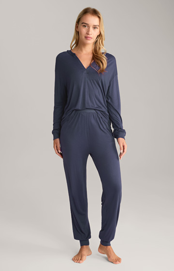 Loungewear Hose in Dunkelblau