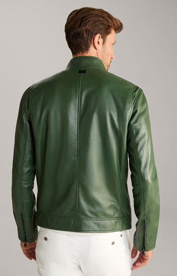 Skórzana kurtka Lif w kolorze zielonym