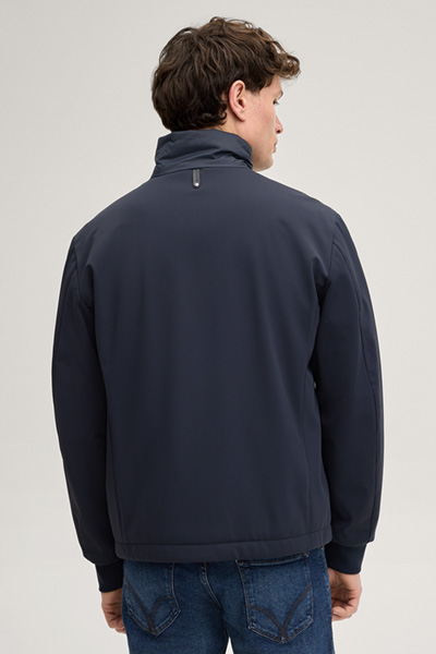 Miguel Quilted Jacket in Navy