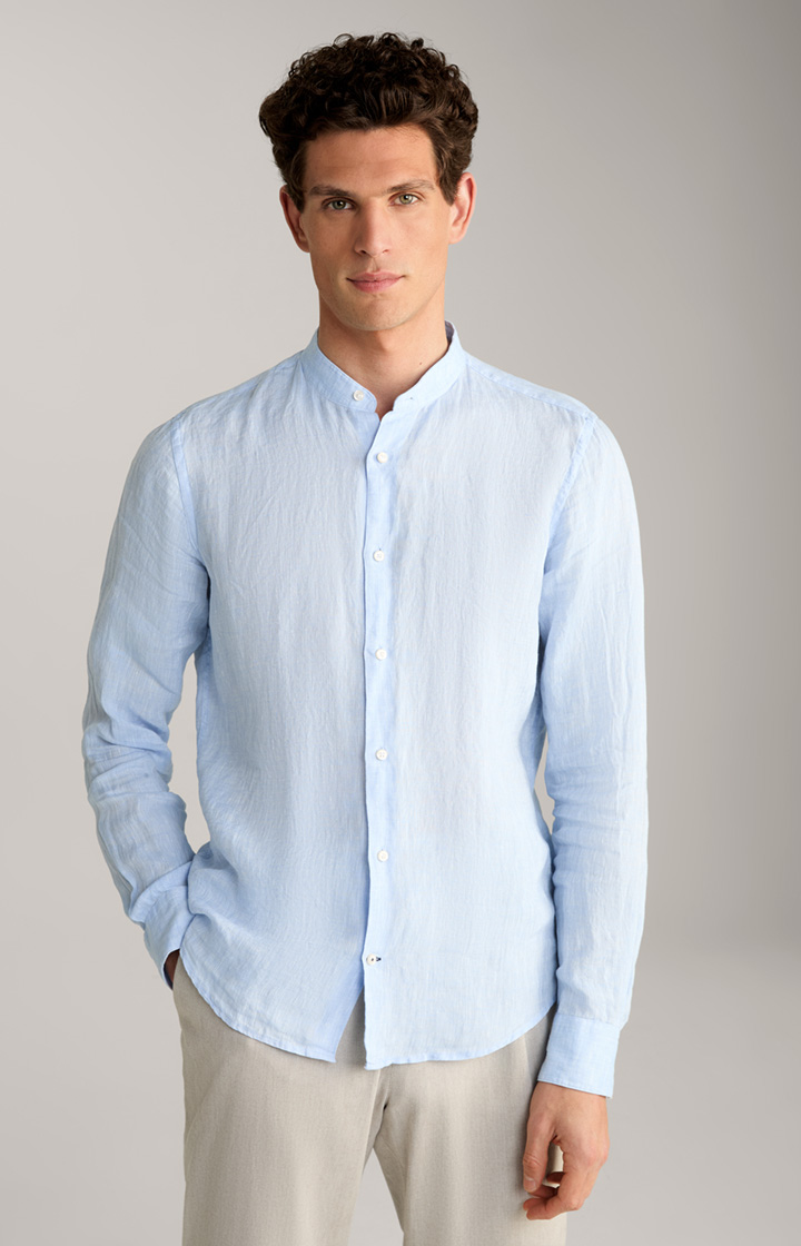 Pebo Linen Shirt in Light Blue