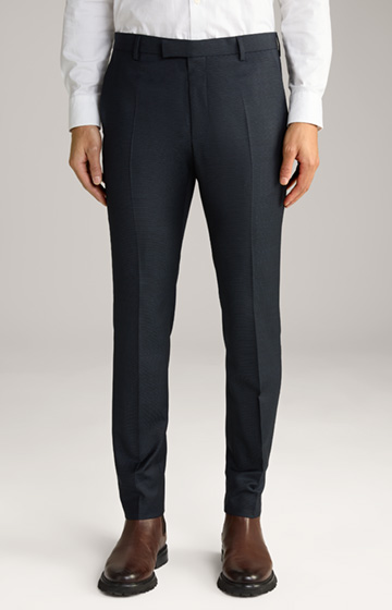 Gun Modular Virgin Wool Suit Trousers in Navy