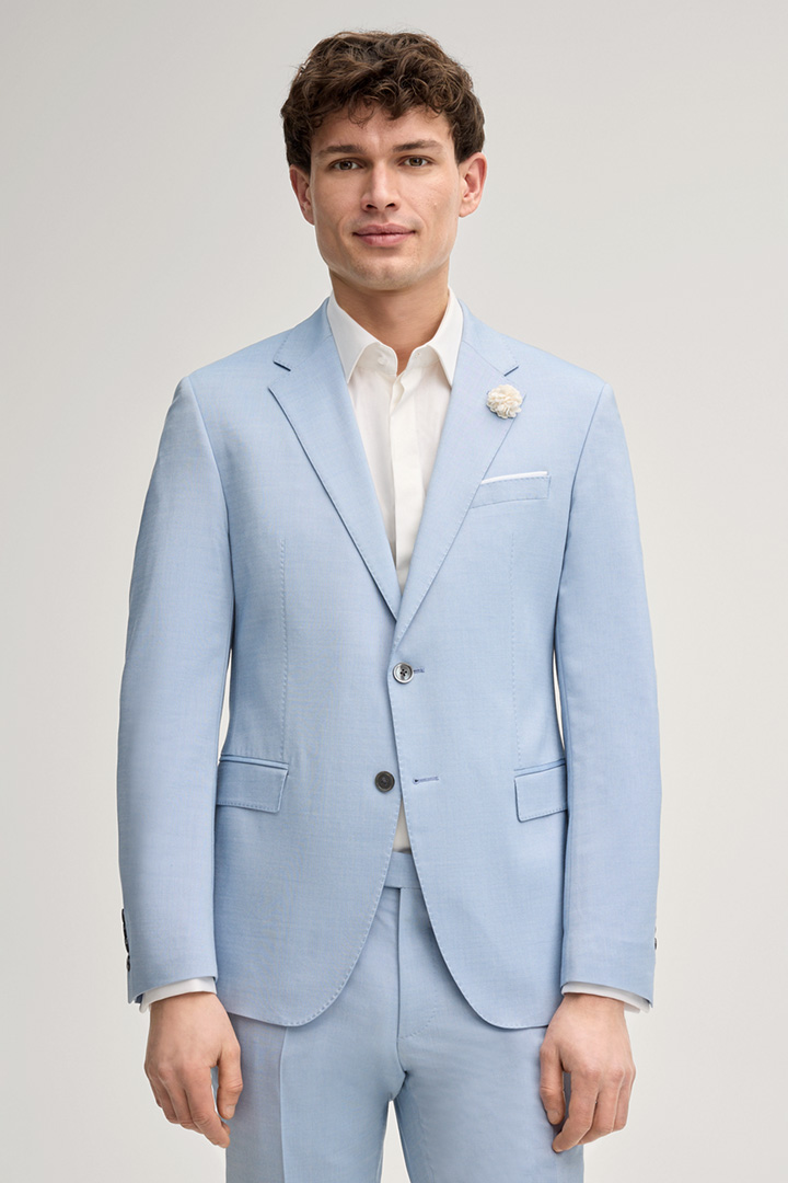 Leads to product detail page "Herby Modular Wedding Jacket in Light Blue"