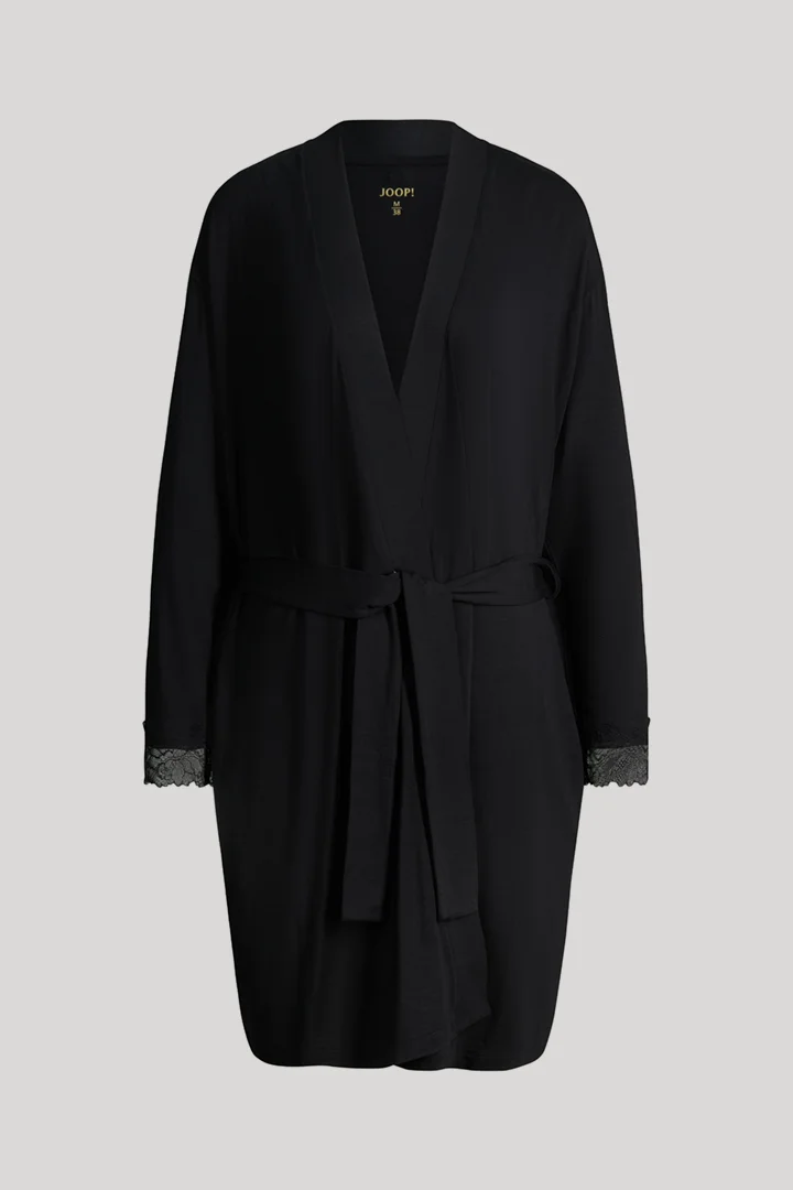 Leads to product detail page "Loungewear Grace dressing gown in black"