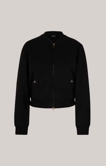 Teresa Sweatshirt Jacket in Black